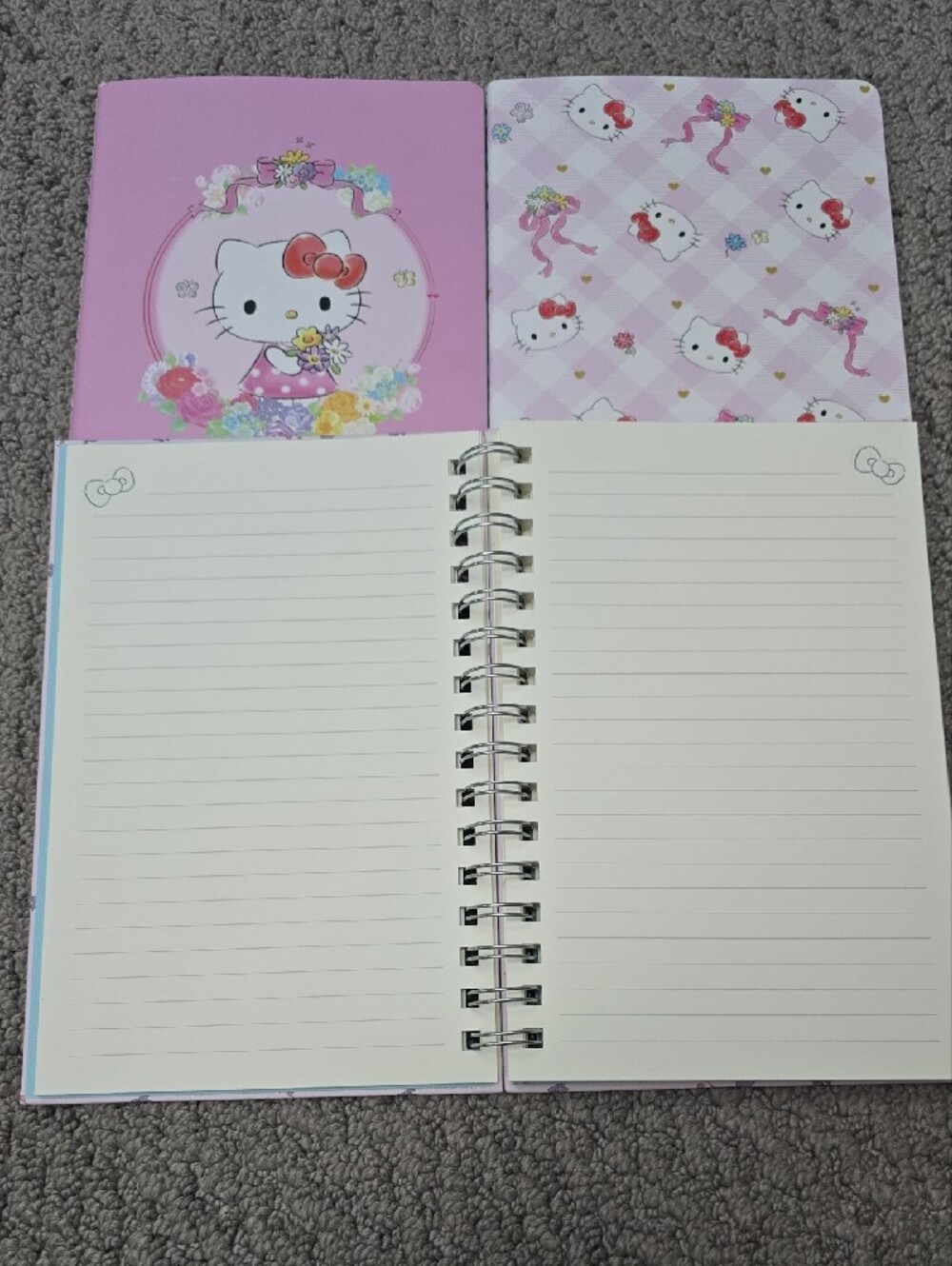 Hello Kitty Pink Patterned Notebooks Set - Picture 3 of 6